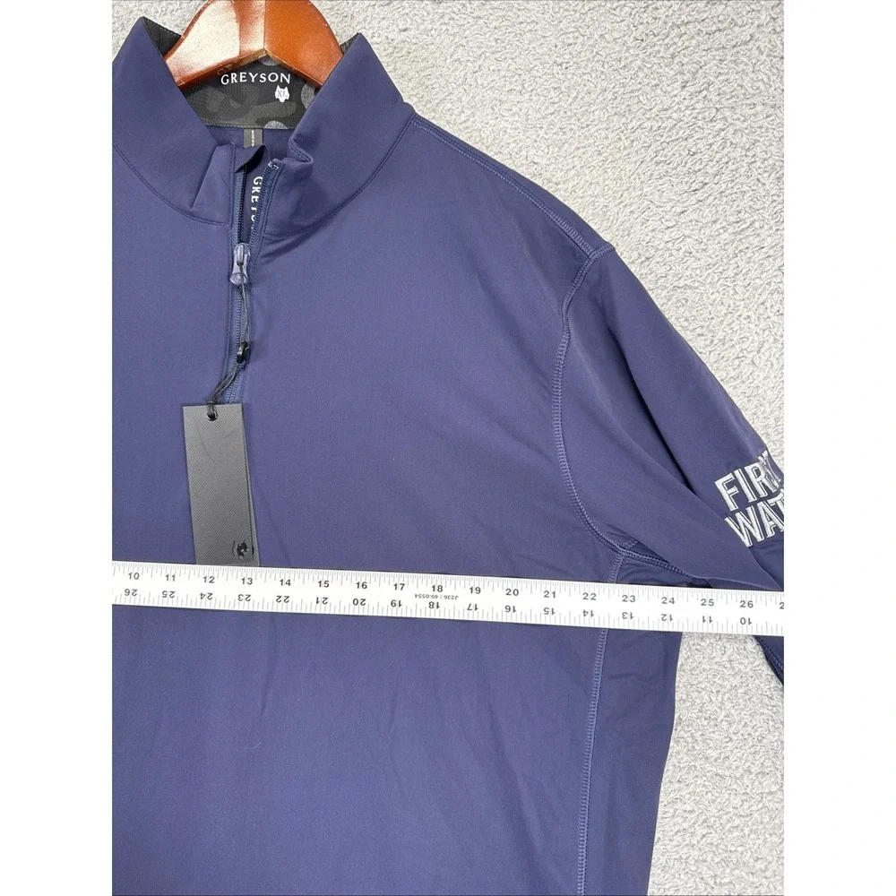 NEW Greyson Tate 1/4‎ Zip Pullover Mens XL Maltese Blue Golf Polyamide